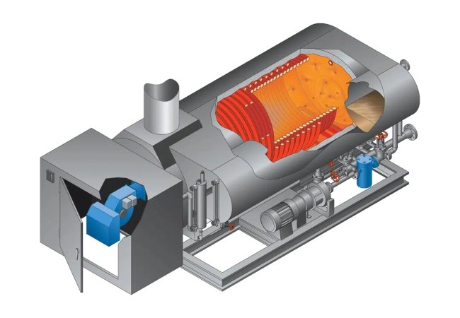 Hopkins – Calentador de Fluido Térmico con Serpentín Horizontal